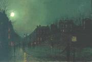 Atkinson Grimshaw View of Heath Street by Night USA oil painting artist